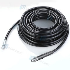50FT 5800 PSI Sewer Jetter Nozzles Kit Pressure Washer Drain Cleaning Hose
