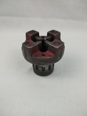 Vintage Oster 1/8 In Pipe Threading Die Head Tool Cleveland USA Red Steel