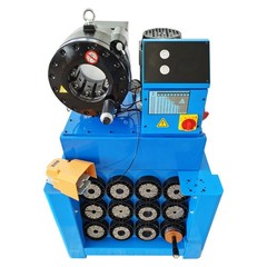 220V Vertical Hydraulic Round Pipe Shrinking Machine Rubber Hose Crimper 5.4HP