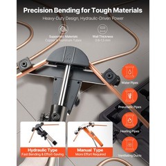 Uimoso Hydraulic Tube Bender Kit for Copper Pipes, 1/4 to 7/8 In,Includes 7 Dies