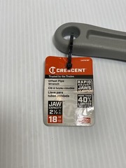 Crescent Pipe Wrench Aluminum Offset Handle 18&rdquo;