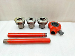 LIGHT PIPE HINGE PLATE Q-2 PIPE THREADING DIE SET RATCHET WITH CHASERS 1/2&Prime;-1&rdquo;