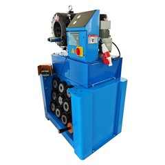 220V Vertical Hydraulic Round Pipe Shrinking Machine Rubber Hose Crimper 5.4HP