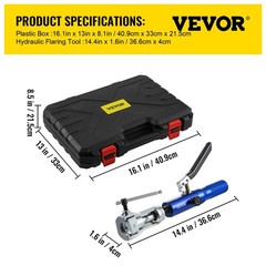 Hydraulic Flaring Tool Kit, 45&deg; Double Flaring Tool