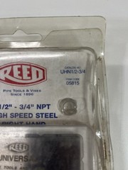Reed UHN1/2-3/4 Universal Die Segment- Npt Hs Steel 1/2&Prime; &ndash; 3/4&Prime; NOS
