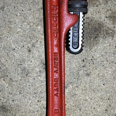 New Old Stock RIDGID 8 Inch Straight Pipe Wrench, Heavy Duty USA Made