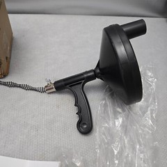 Drainsoon Auger 25 Foot, Plumbing Snake Drain Auger Sink Auger Hair Clog Remover