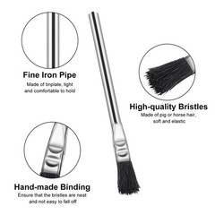 60x Horsehair Acid Brush 6 X 3/8&Prime; Flux Brush for Solder Plumbing Glues Touch UPS