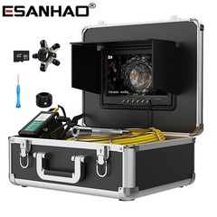 1000TVL Drain Sewer Camera 512hz Self-leveling DVR Pipe Inspection Camera 30m
