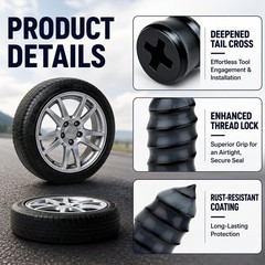60 PCS Tire Repair Rubber Nails Kit ScrewIn Flat Puncture Fix Car Truck