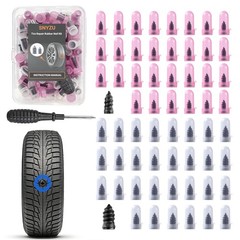 SNYZU Tire Repair Rubber Nail Kit, Premium Spiral Screwin Tire Plugs with 2 S&hellip;