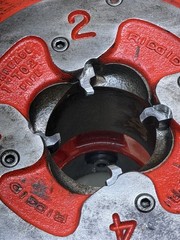 RIDGID 65R 1&Prime; TO 2&Prime; PIPE THREADER NICE DIES No Handle 65-R #2