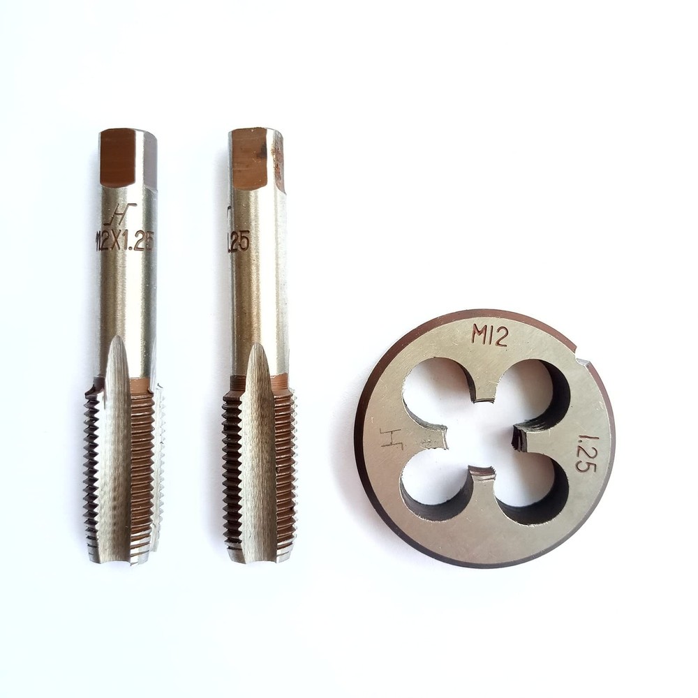 M12 x 1.25 Metric Hand Thread Tap and Die Set, Right Hand 12 * 1.25, Alloy To&hellip;