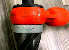 RIDGID D-476 SPIRAL PIPE REAMER RATCHET and HANDLE ASSEMBLY