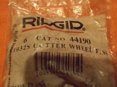 Ridgid 33110 Pipe Cutter Wheel