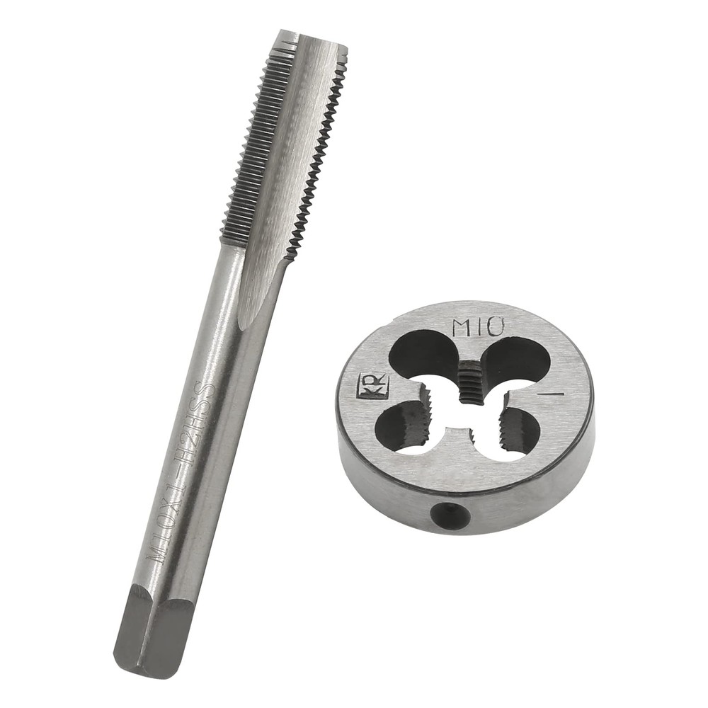 M10 x 1mm Tap and M10 x 1mm Die Metric Right Hand Thread HSS Right Hand Threa