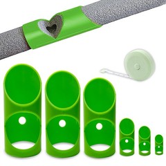 GDGJWL 6PCS Pipe Insulation Cutting Guide， Molded Foam Cutter Tool Green