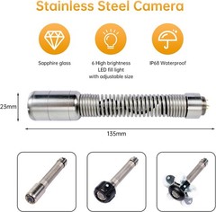 Sewer Camera 66Ft,Drain Pipe Camera HD 4.3In Screen DVR 23MM Plumbing Snake Bore