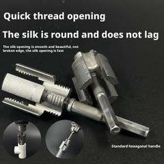 PVC Pipe Threader Cutting Kit Integrated Internal & External Pipe Threading-Tool