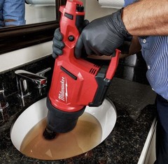 Milwaukee 2572B-21 M12 12V Airsnake Drain Cleaning Air Gun Kit w/ Attachments