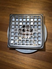 Kohler 9136-BL Square Design Tile-in Shower Drain, Matte Black