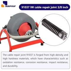 3/8-Inch Cable Repair Coupling for Drain Cleaning &ndash; Durable & Easy to Use (2 Pac