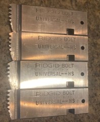 RIDGID 48375 1-1/8&Prime;-7 UNC BOLT THREADING DIE RH HS