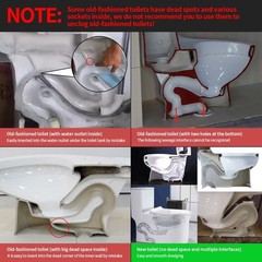 50 Inch Toilet Snake Drain Auger Cleaner Tool Upgraded Grabber Unclogger Clog