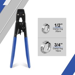 PEX Crimping Tool Kit, PEX Clamp Cinch Tool, Crimper for Stainless Steel Clam&hellip;