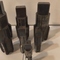 Pipe Taps Set Of 7 Greenfield, Rigid, Morse & More-Flutes Between 4-7 USA Made