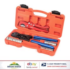 PEX Clamp Tool Kit with Cinch and Removal Functions for Plumbing Projects