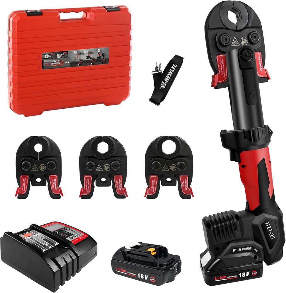 MINI Press Tool for Copper Pipe, Pro Lightweight Crimping Tool Battery Powered C