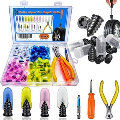 40Pcs Tire Repair Rubber Nail Kit for Car, Motorcycle, Truck