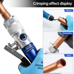 IBOSAD HVAC Hydraulic SWAGING tool kit for copper tubing Expanding 3/8 inch&hellip;