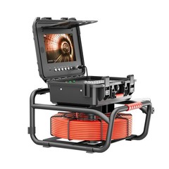50m Pipe Inspection Camera 512hz Self-leveling Sewer Camera w/ Meter Counter 10&Prime;