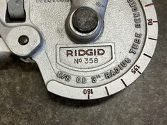 RIDGID 358 5/8 Diameter Ratcheting Tubing Tube Bender Bending Tool 3&Prime; Radius USA