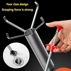 60Cm Spring Pipe Dredging Tools, Drain Snake, Drain Cleaner Sticks Clog Remover
