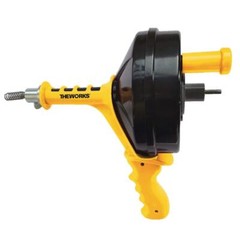 1/4 In. X 25 Ft. Power Drum Auger | Ft Black/yellow Tub Works Sinks Drain Tool
