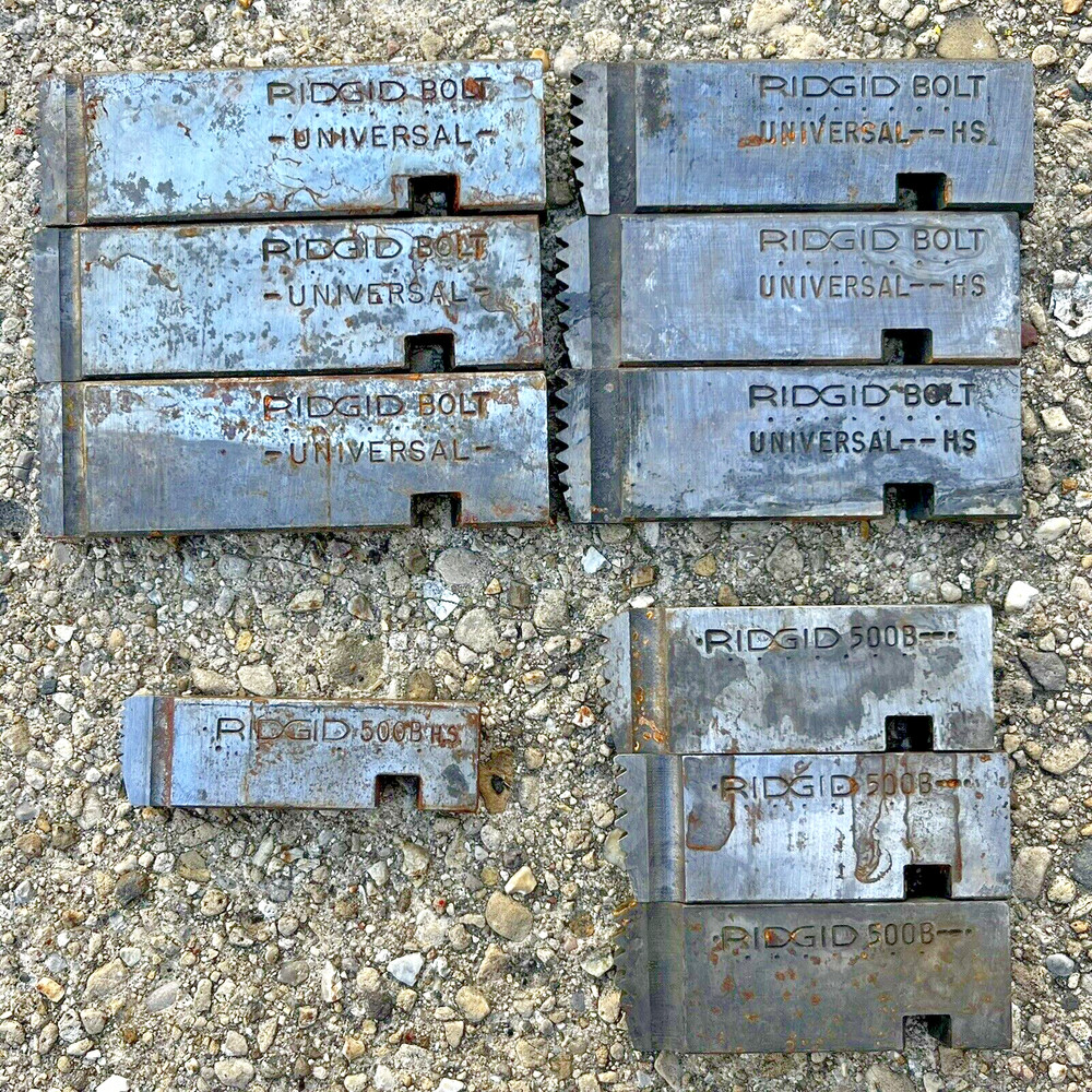 Ridgid Universal Style Bolt Threader Dies 500B HS High Speed Mixed Lot Used