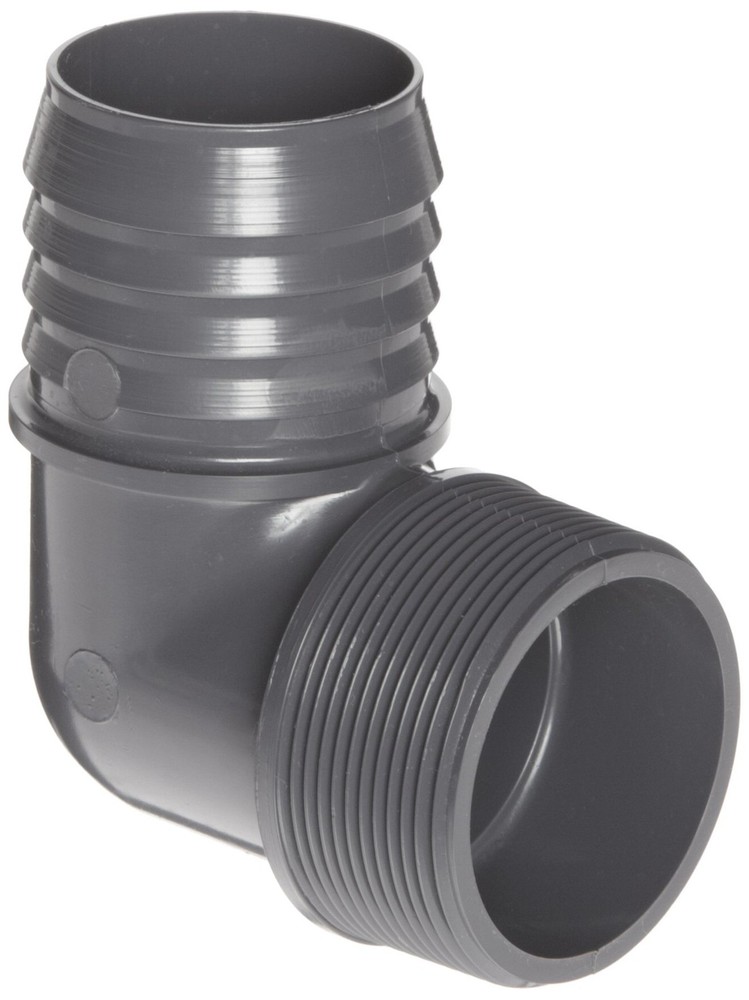 Spears 1413 Series PVC Tube Fitting, 90 Degree Elbow, Schedule 40, Gray, 1&Prime; B&hellip;