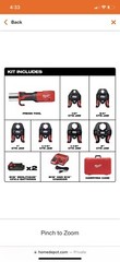 Milwaukee M18 2922-22 18-Volt Lith-Ion 6-Jaws Includ with 1/2in &ndash; 2in w/ONE KEY