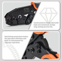 IWISS iCrimp Ratchet Crimping Tool Set with 5 Jaws for Insulated/Non-Insulated T