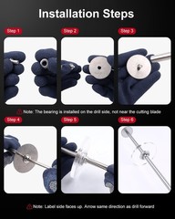 PVC Pipe Cutter Tool &ndash; Internal Cutter with 6 Blades & Depth Gauge, Plumbing Too
