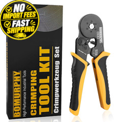 Ferrule Crimping Tool Kit with Wire Connectors, AWG24-8 0.25-10mm&sup2;/24-8AWG