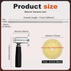 Pipe Inside Cutter for PVC Pipe with 1PC Diamond Grit Cutting Wheel, Adjustable