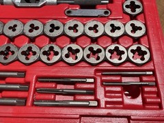 BOSCH TAP & DIE 37 PIECE TOOL SET 396501 SPIRAL POINT HEX DIES USA STEEL