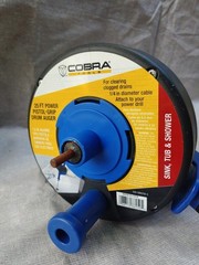 Cobra Tools 1/4 In X 25 Ft Pistol Grip Power Drum Drain Auger MPN 86250-6 v1018