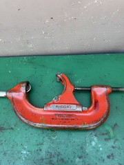 Ridgid HEAVY DUTY No. 6-S Pipe Cutter 4&Prime;-6&Prime; Cutting Capacity Great Shape.
