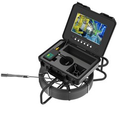 10.1&Prime;Pipe Sewer Drain Inspection Camera 1080P DVR 16GB Self-Leveling system 100M