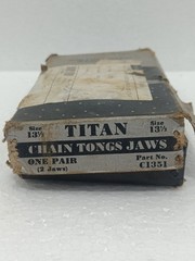TITAN CHAIN TONGS JAWS SIZE 13-1/2 PART NO C1351 REPLACEMENT JAW PAIR GEARWRENCH